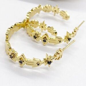 NEW Free People Mixed Bag Hoop Earrings